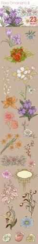 Designtnt - Floral Ornaments Set 3