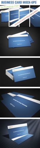 Designtnt - Business Card mock-ups PS Action