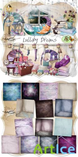 Scrap Set - Lullaby Dreams PNG and JPG Files