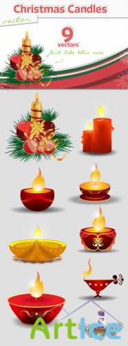 Designtnt - Vector Candles Set 1