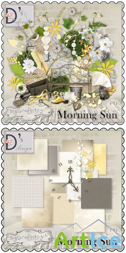 Scrap Set - Morning Sun PNG and JPG Files