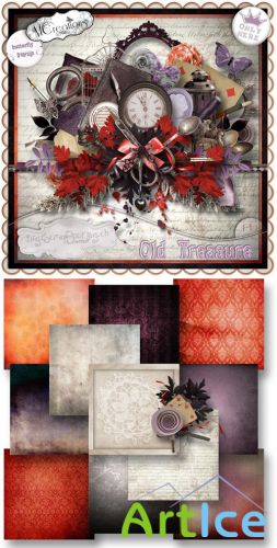 Scrap Set - Old Treasure PNG and JPG Files