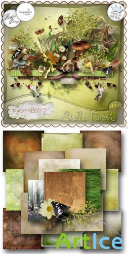 Scrap Set - Stella Forest PNG and JPG Files