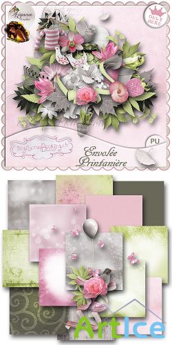 Scrap Set - Envolee Prinfaniere PNG and JPG Files