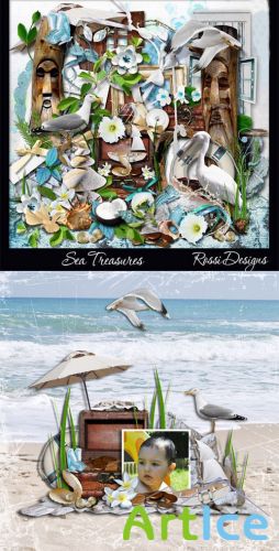 Scrap Set - Sea Treasures PNG and JPG Files