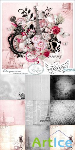 Scrap Set - Eleganza PNG and JPG Files