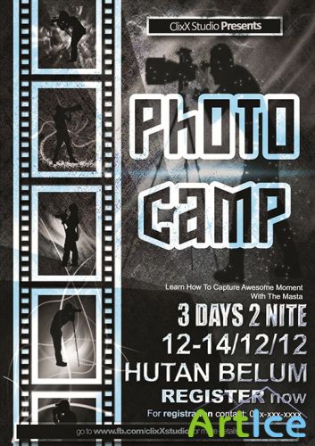 PSD Source - Photo Camp Flyer