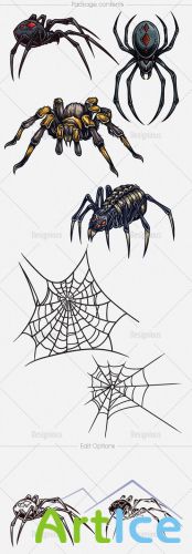 Vector Spiders Set 1