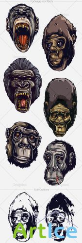 Vector Apes Set 1