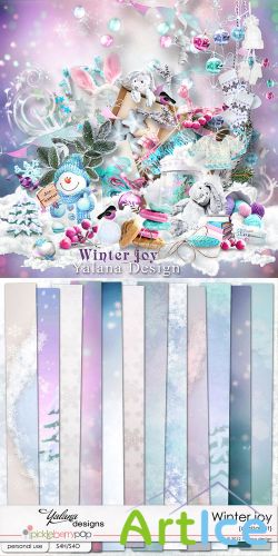 Scrap Set - Winter Joy PNG and JPG Files