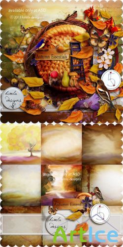 Scrap Set - Autumn Essentials PNG and JPG Files