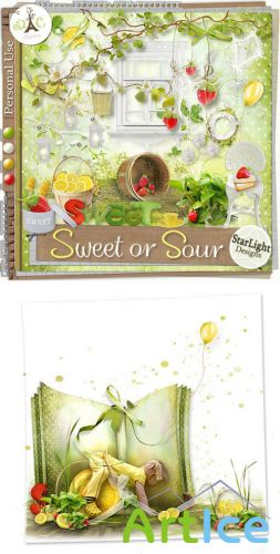 Scrap Set - Sweet or Sour PNG and JPG Files