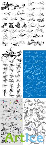 Swirls Vector Design Elements