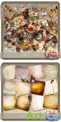 Scrap Set - Natural Beauty PNG and JPG Files