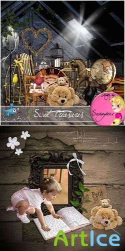 Scrap Set - Sweet Treasures PNG and JPG Files