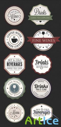 Drinks Badges Set 1