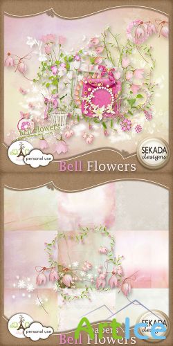 Scrap Set - Bell Flowers PNG and JPG Files