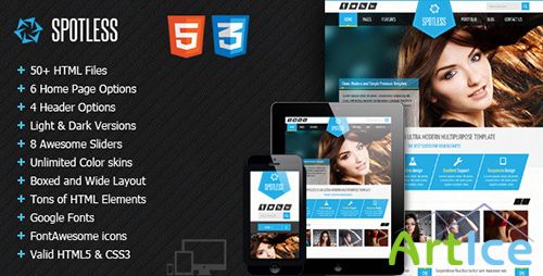 ThemeForest - SPOTLESS - Multipurpose Responsive HTML5 Template - RIP