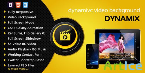 ThemeForest - Dynamix Responsive Full Screen Background Theme - RIP