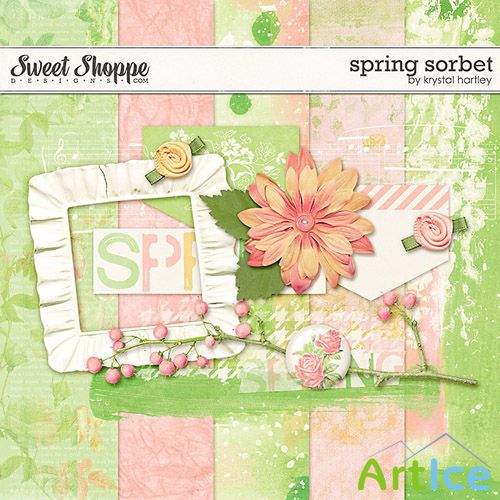 Scrap Set - Spring Sorbet PNG and JPG Files