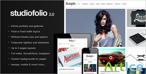 ThemeForest - Studiofolio: A Versatile Portfolio and Blog Theme v2.2.1