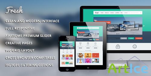 ThemeForest - Fresh Multi-Purpose HTML Template - RIP