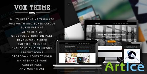 ThemeForest - Vox Theme - Clean and Modern Corporate Template - RIP