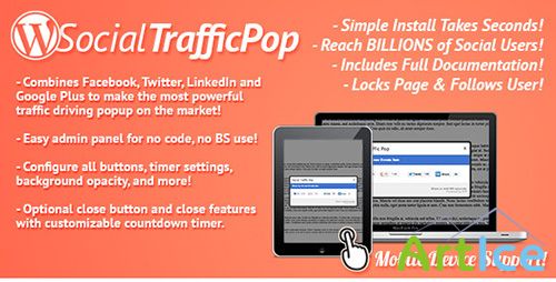 CodeCanyon - Social Traffic Pop v3.1.1 for WordPress