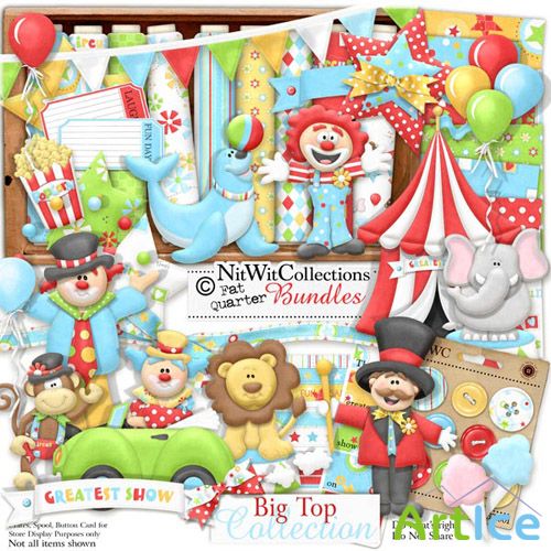 Scrap Set - Big Top Collection PNG and JPG Files