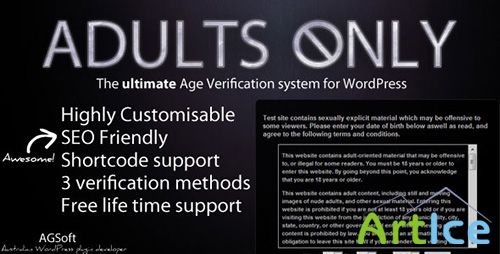 CodeCanyon - Adults Only Age Verification System for WordPress - Form