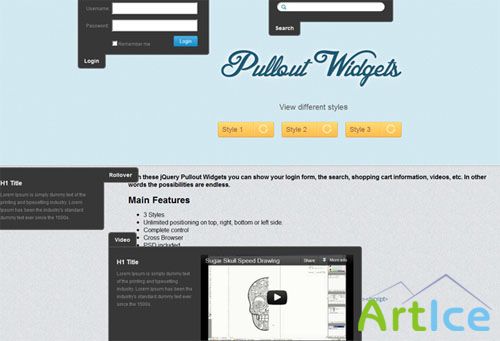 Designtnt - Pullout jQuery Widgets