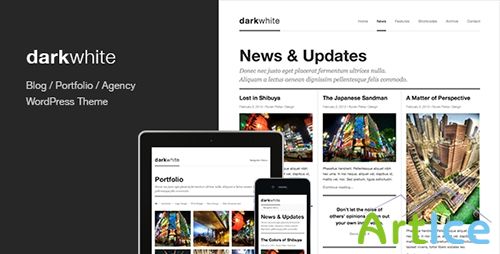 ThemeForest - Darkwhite: Blog / Portfolio WordPress Theme