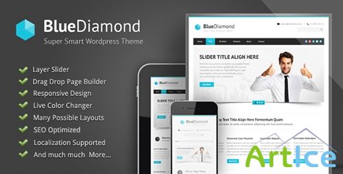 ThemeForest - Blue Diamond v1.04 - Responsive Corporate WP Theme