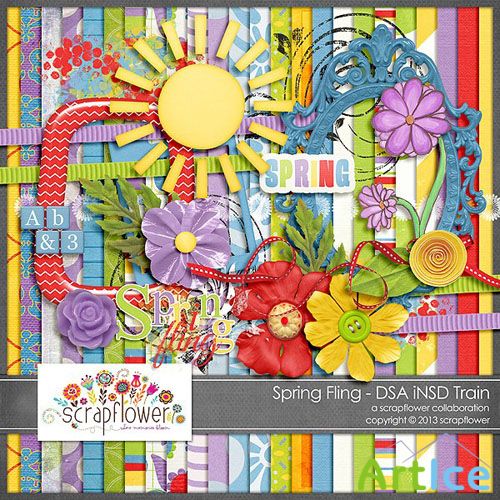 Scrap Set - Spring Fling 2 PNG and JPG Files