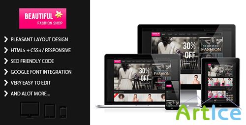 ThemeForest - bShop - Dark Shopping Cart Website Template - RIP