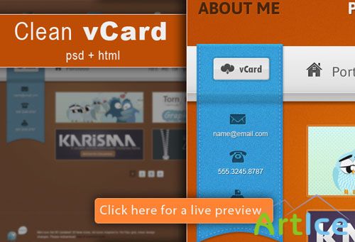 Designtnt - Clean VCard Template