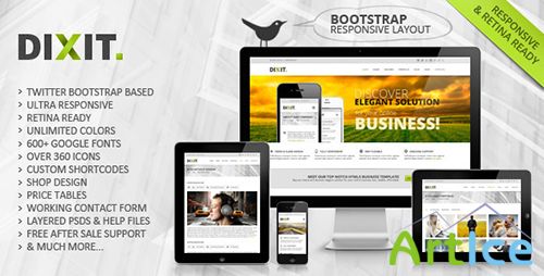 ThemeForest - Dixit - Responsive Multipurpose Template - RIP