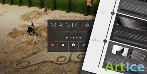 ThemeForest - Magician - Responsive Parallax Template - RIP