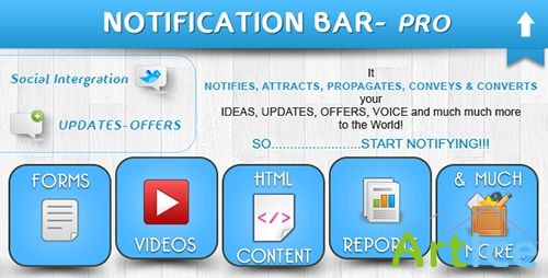 CodeCanyon - Notification Bar Plugin v2.0.5