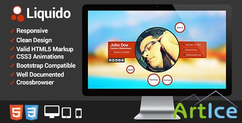 ThemeForest - Liquido - Responsive Personal Website - RIP