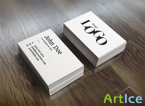 PSD Source - Realistic Business Card Mock-Up