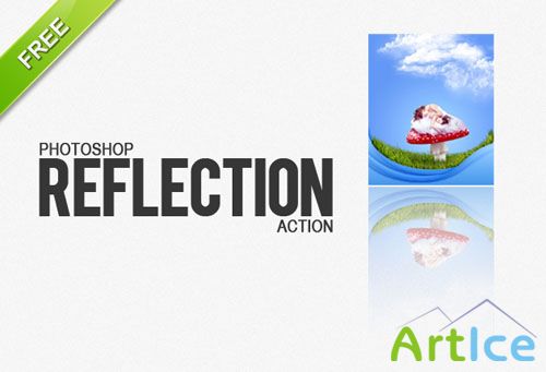 Designtnt - Photoshop Reflection Action