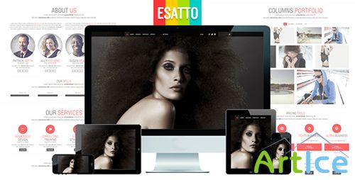 ThemeForest - Esatto - One Page Responsive Bootstrap Template - RIP