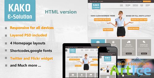 ThemeForest - Kako Multi-Purpose HTML Template - RIP