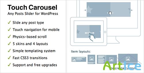 CodeCanyon - TouchCarousel v1.3 - Posts Content Slider for WordPress