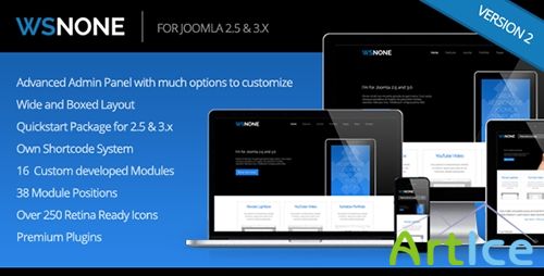 ThemeForest - WS-None | Responsive & Clean Joomla Template