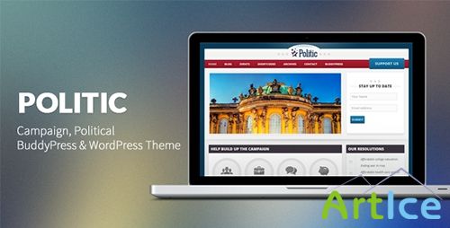 ThemeForest - Politic: Campaign, Political WP & BuddyPress Theme v1.3 - FULL