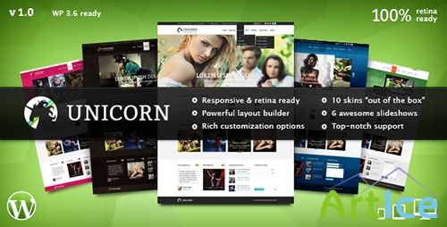 ThemeForest - Unicorn v1.0 - Multipurpose Retina Ready WP Theme - FULL