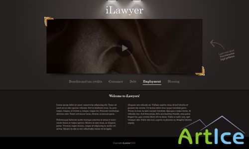 PSD Web Template - Lawyers Homepage