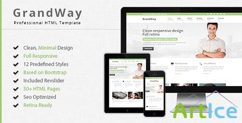 ThemeForest - GrandWay - Responsive HTML5/CSS3 Template - RIP